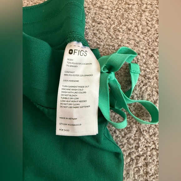 Figs Yola Skinny Hunter Green XXS - Picture 4 of 5